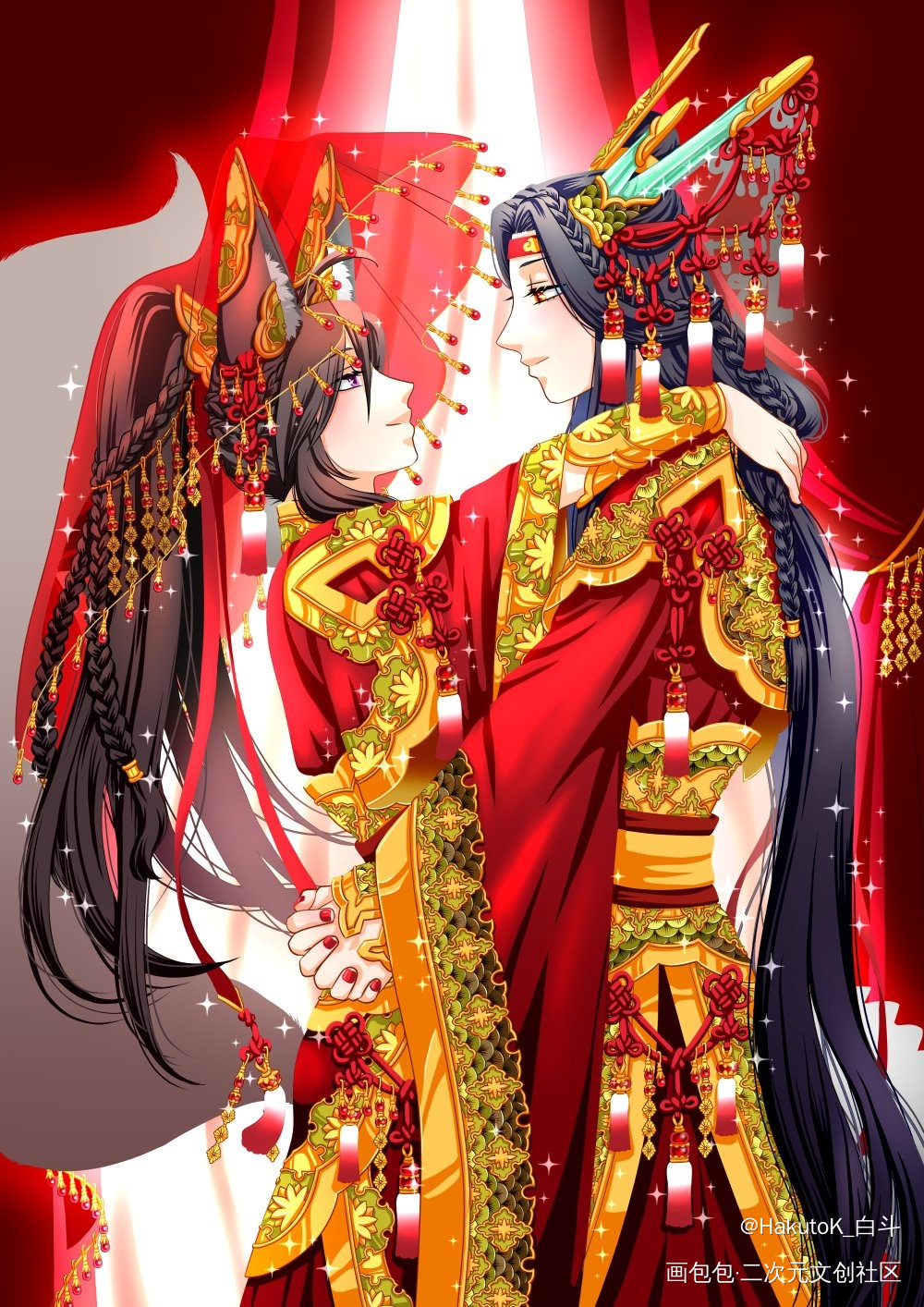 龙叽狐羨_魔道祖师绘画作品