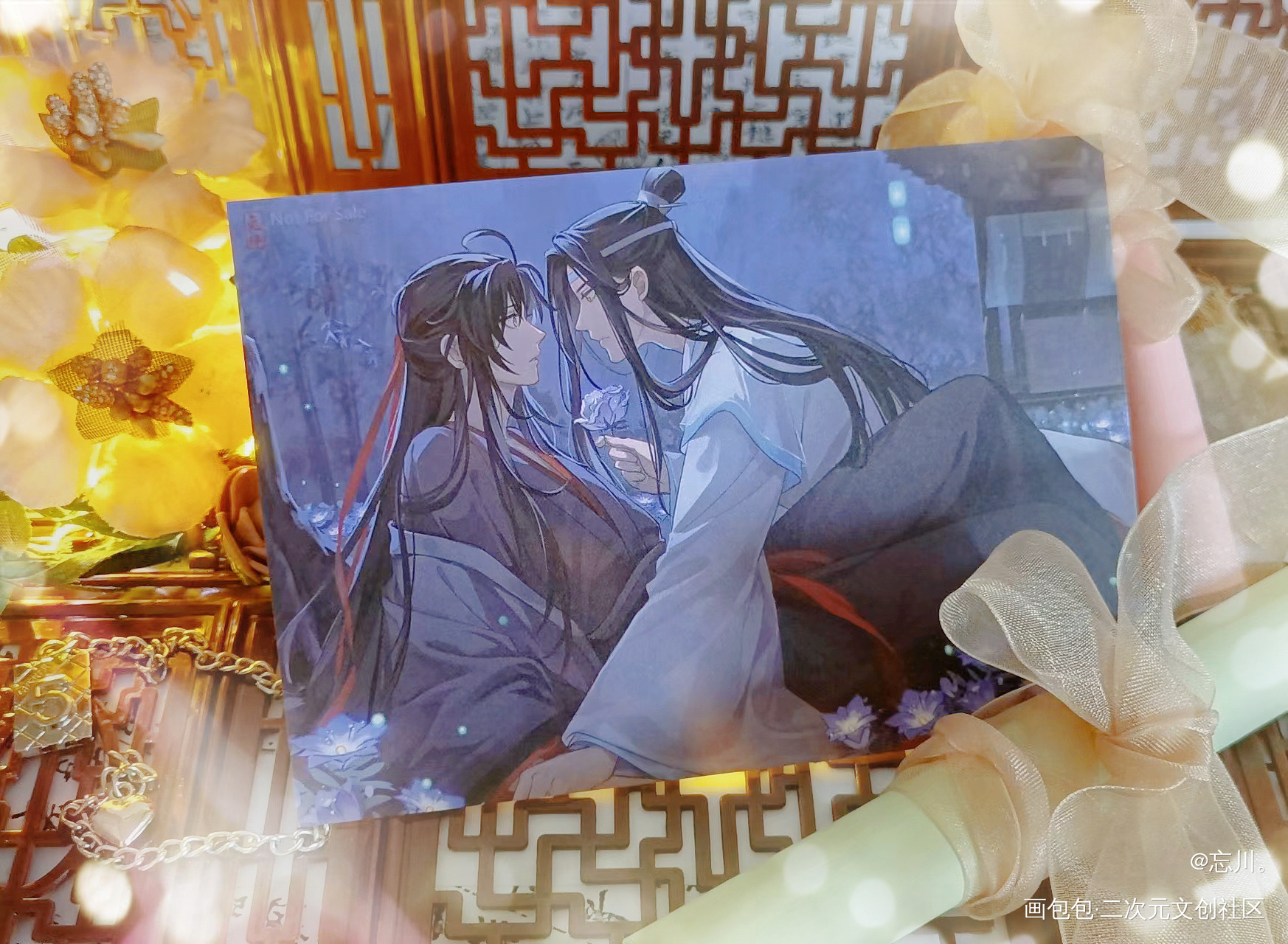 _魔道祖师蓝忘机·魔道祖师魏无羡·魔道祖师绘画作品