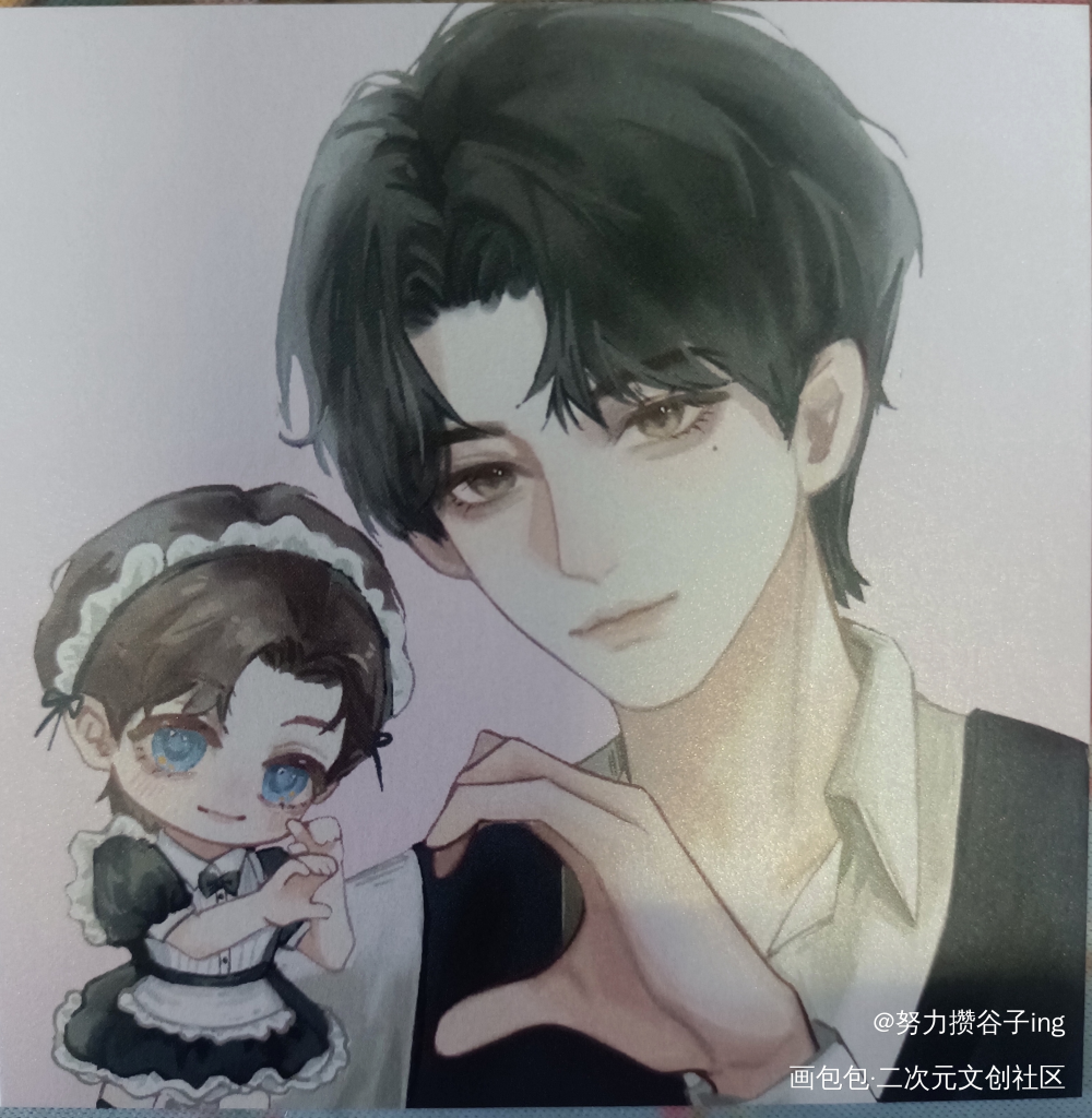 比心_谁把谁当真188男团授权返图黎朔·谁把谁当真赵锦辛·谁把谁当真绘画作品