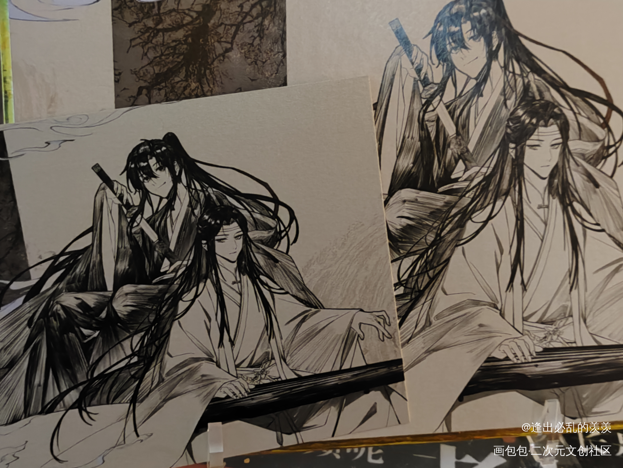 _魔道祖师站外返图授权返图忘羡绘画作品