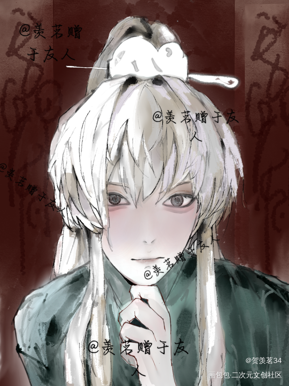 赠友人无偿画_瞎画国风古风绘画作品