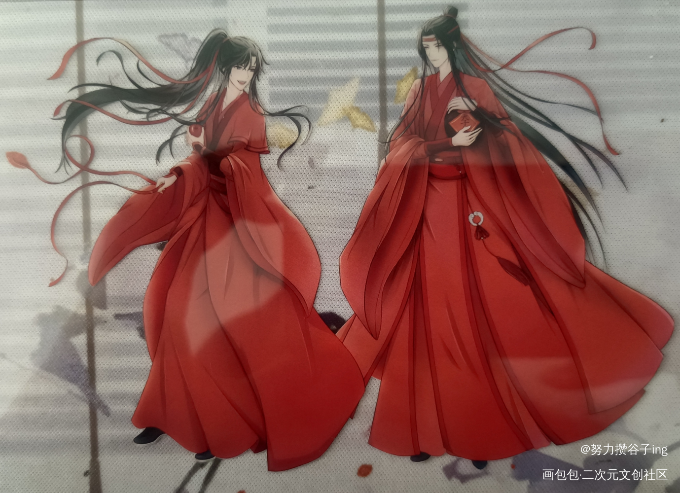 忘羡大婚！长长久久！_魔道祖师无料返图忘羡蓝忘机·魔道祖师魏无羡·魔道祖师绘画作品