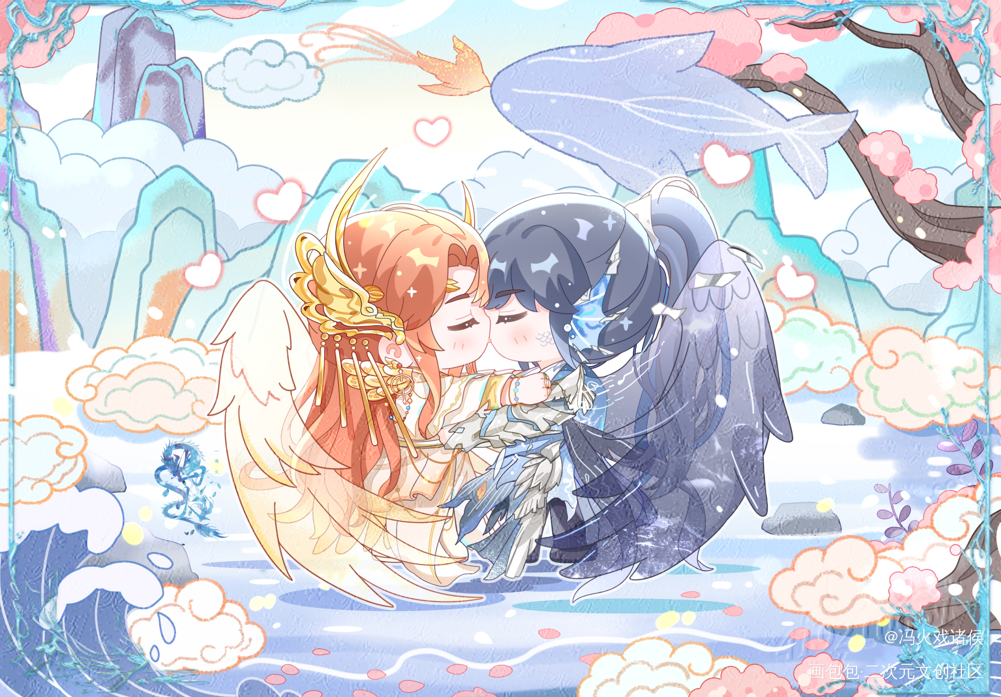 李玉×简隋英_188男团李简李玉简隋英绘画作品