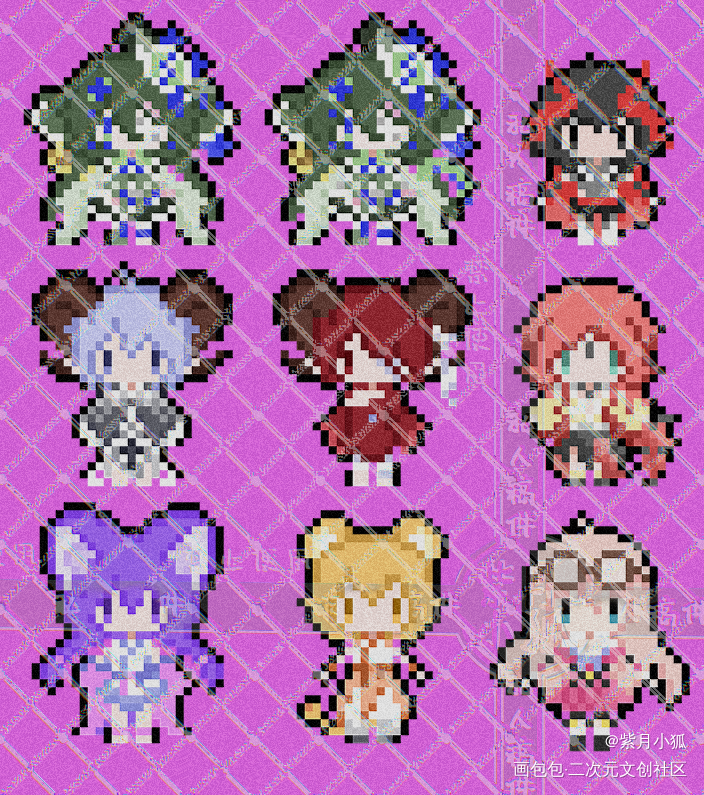 q版像素稿件_节日绘画作品