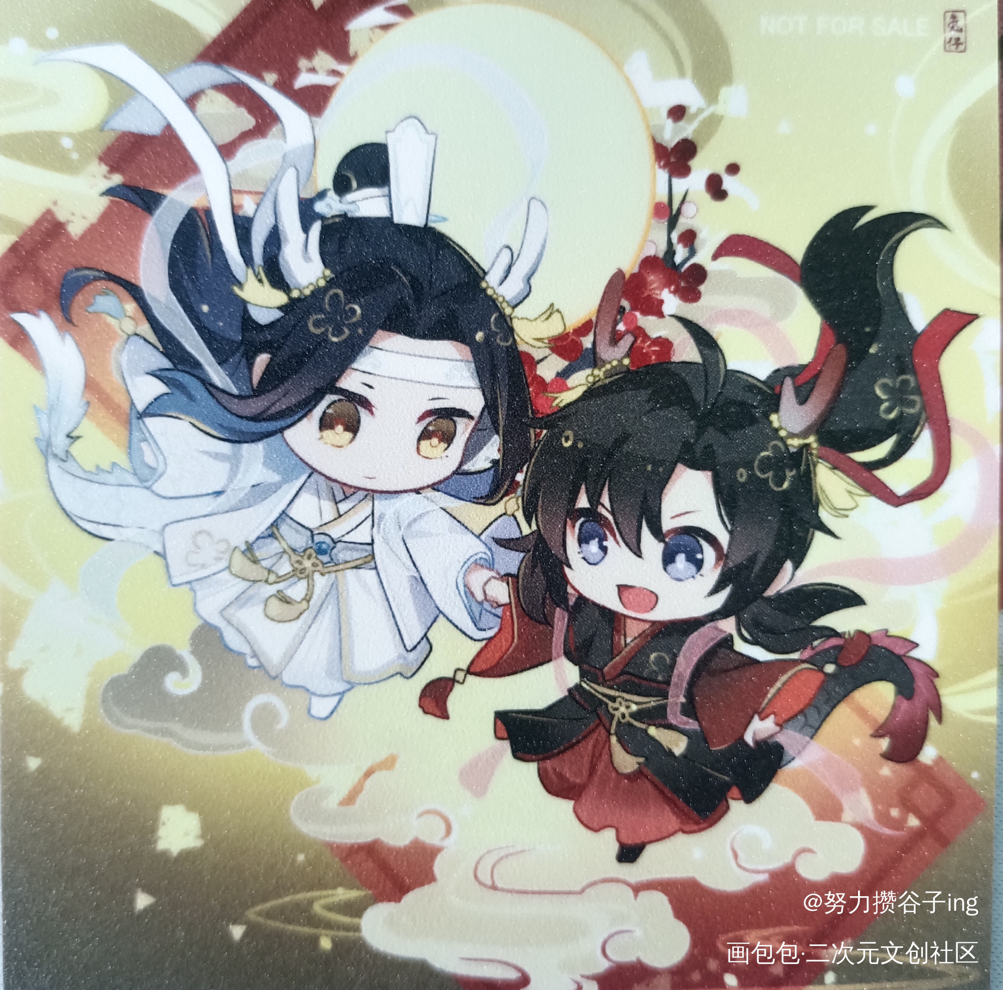 超级可爱的俩小宝_魔道祖师无料返图忘羡蓝忘机·魔道祖师魏无羡·魔道祖师绘画作品