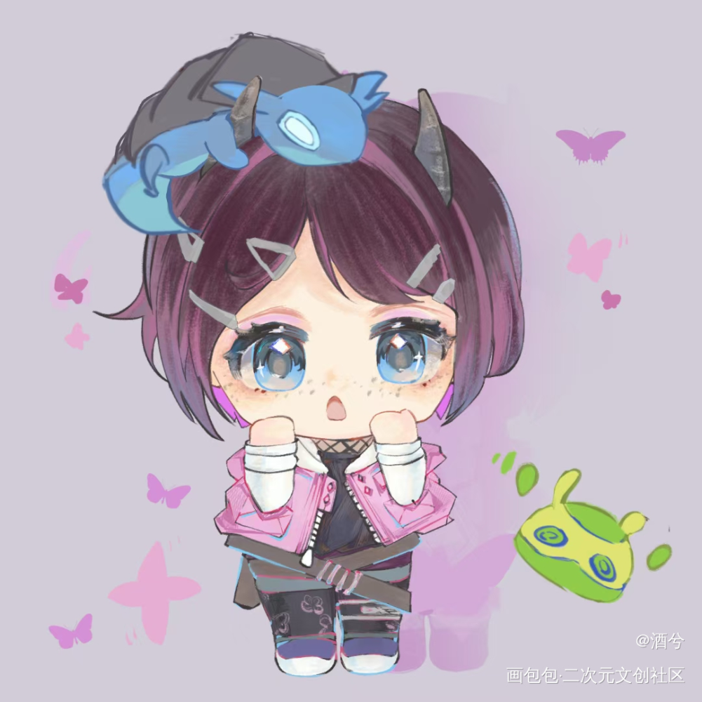 我去 一个人也没有咩_暮蝶无畏契约绘画作品