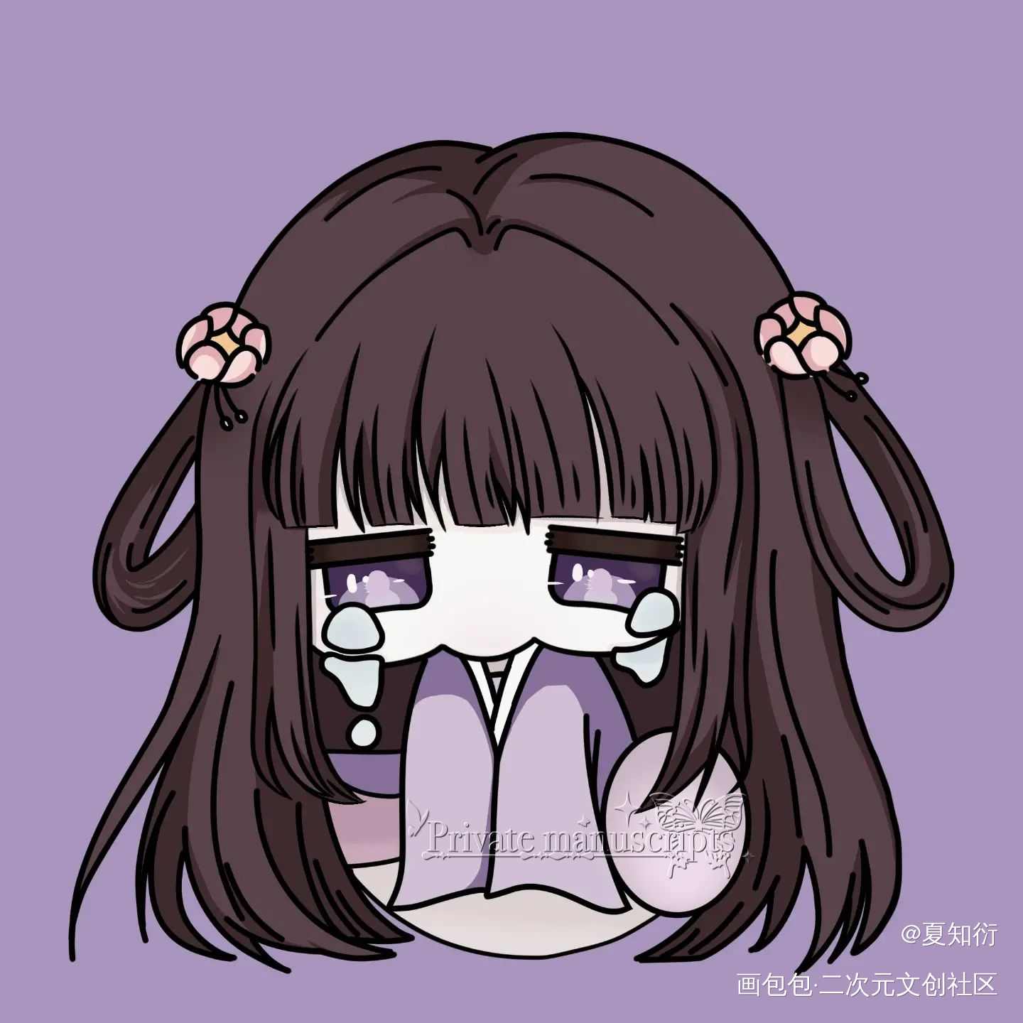 哭哭_画包包魔道祖师江厌离绘画作品