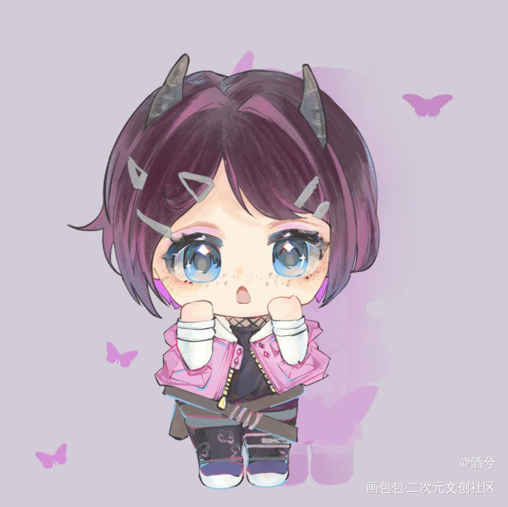 我去 一个人也没有咩_暮蝶无畏契约绘画作品