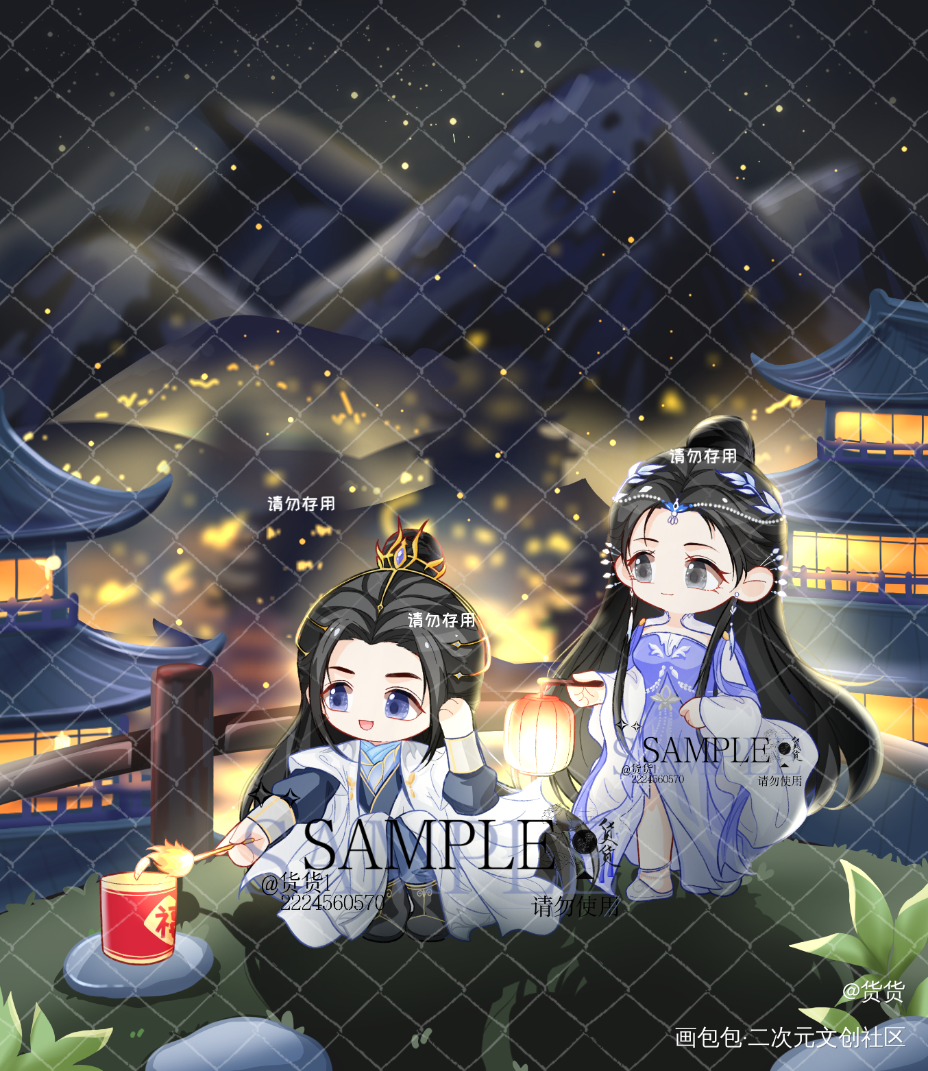 _古风Q版绘画作品