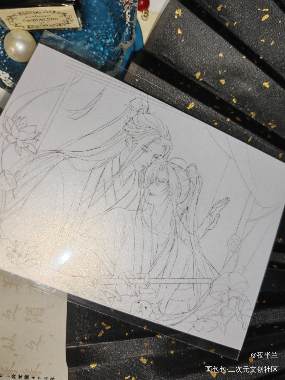 _魔道祖师站外返图蓝忘机·魔道祖师魏无羡·魔道祖师绘画作品