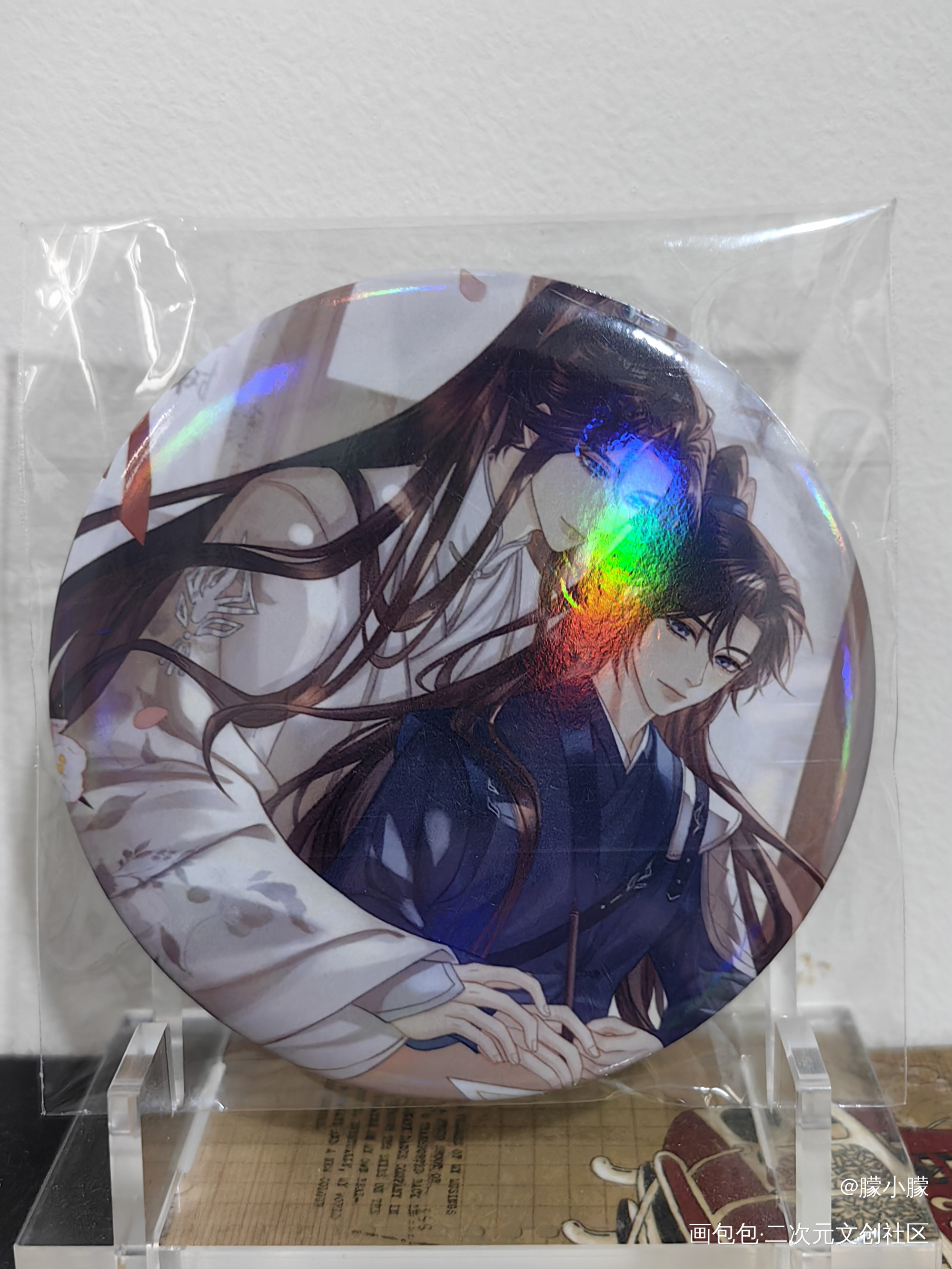 🌺🌺🌺_二哈和他的白猫师尊授权返图绘画作品