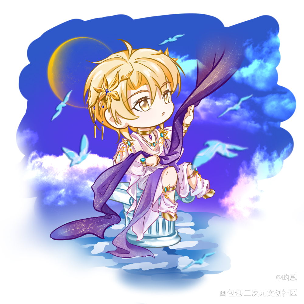 美神小柏一只_柏闻MANTAQQ人绘画作品