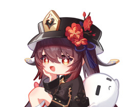 👻画了小胡桃♥️🖤_绘画作品