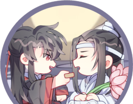 忘羡中秋，吃月饼～_绘画作品