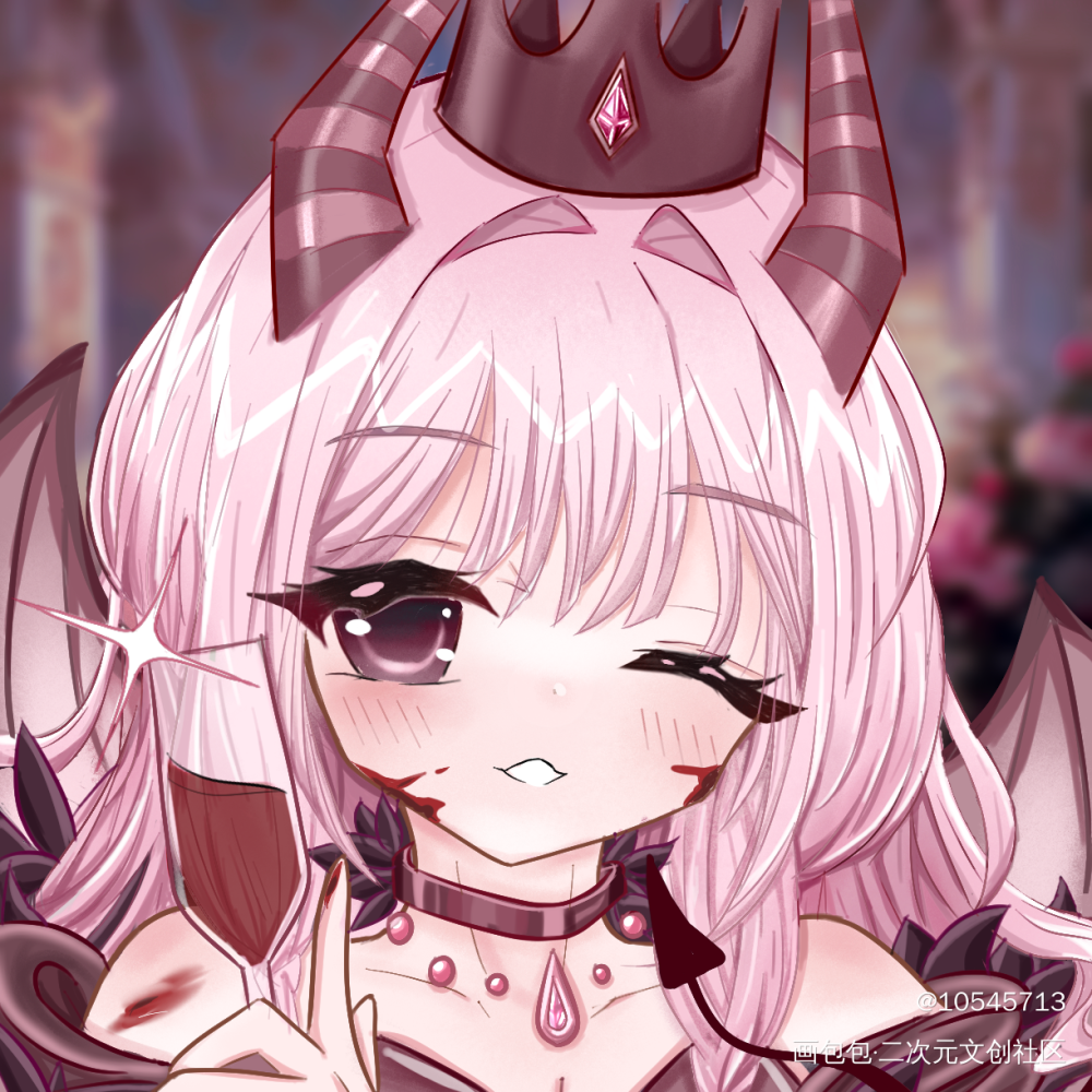 我家最小的恶魔宝宝_绘画作品
