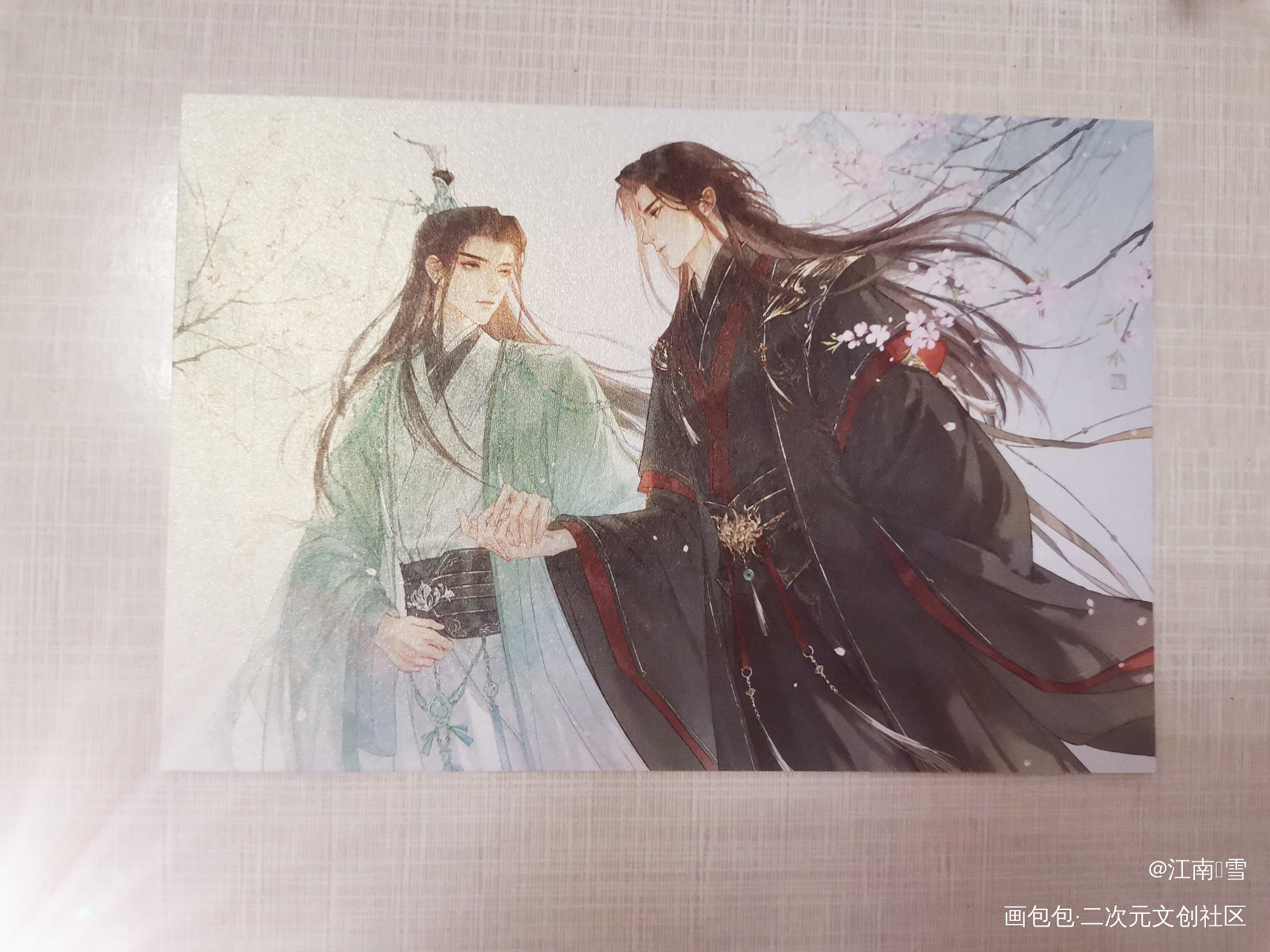 _人渣反派自救系统谷美分享授权返图洛冰河·人渣反派自救系统沈清秋·人渣反派自救系统绘画作品