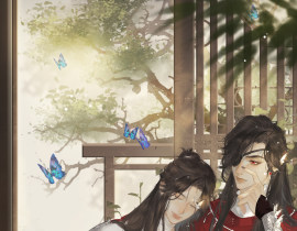 和哥哥一起 吃什么都好～_绘画作品