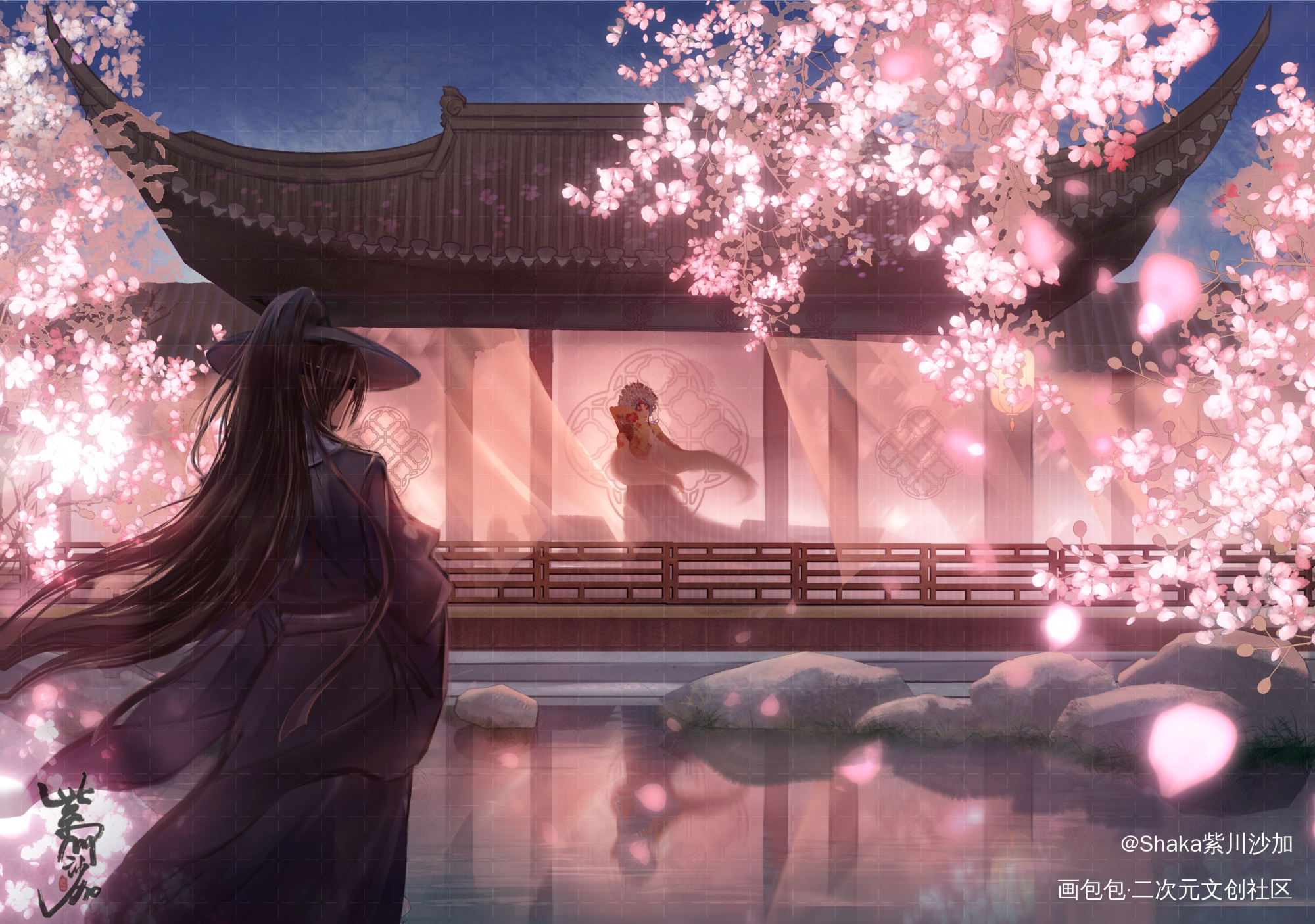 黑花新年贺图_盗墓笔记黑花黑瞎子·盗墓笔记黑眼镜·盗墓笔记解雨臣·盗墓笔记绘画作品