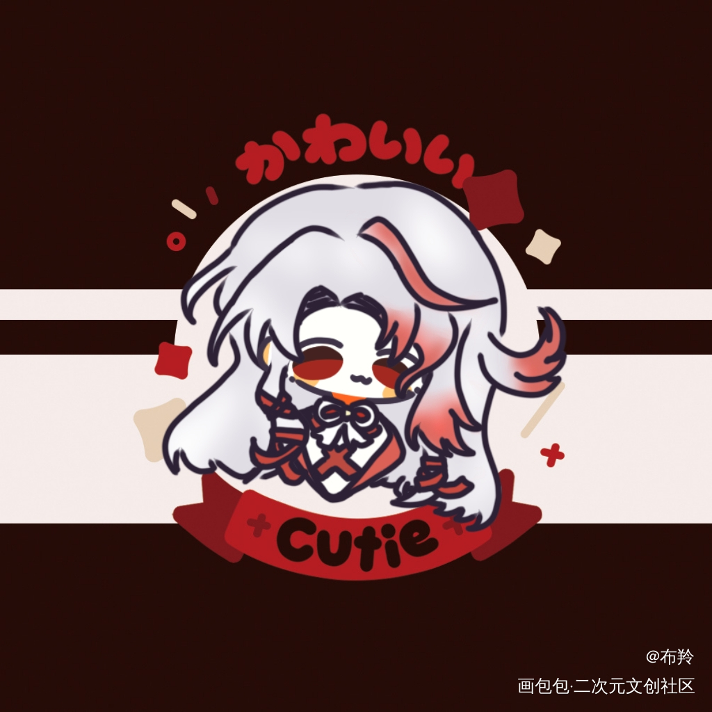 一个小甜豆吧唧_绘画作品