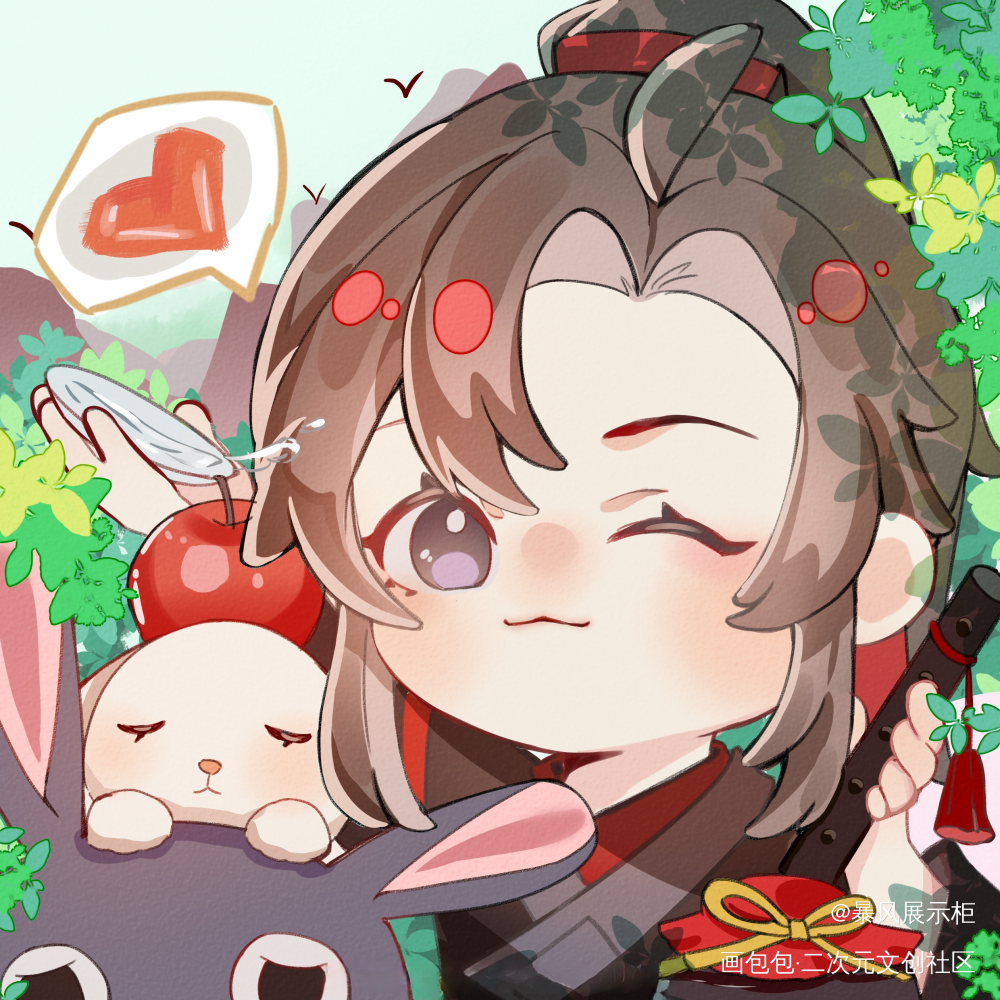 陪我一起喝一碗吧_魔道祖师蓝忘机·魔道祖师魏无羡·魔道祖师绘画作品