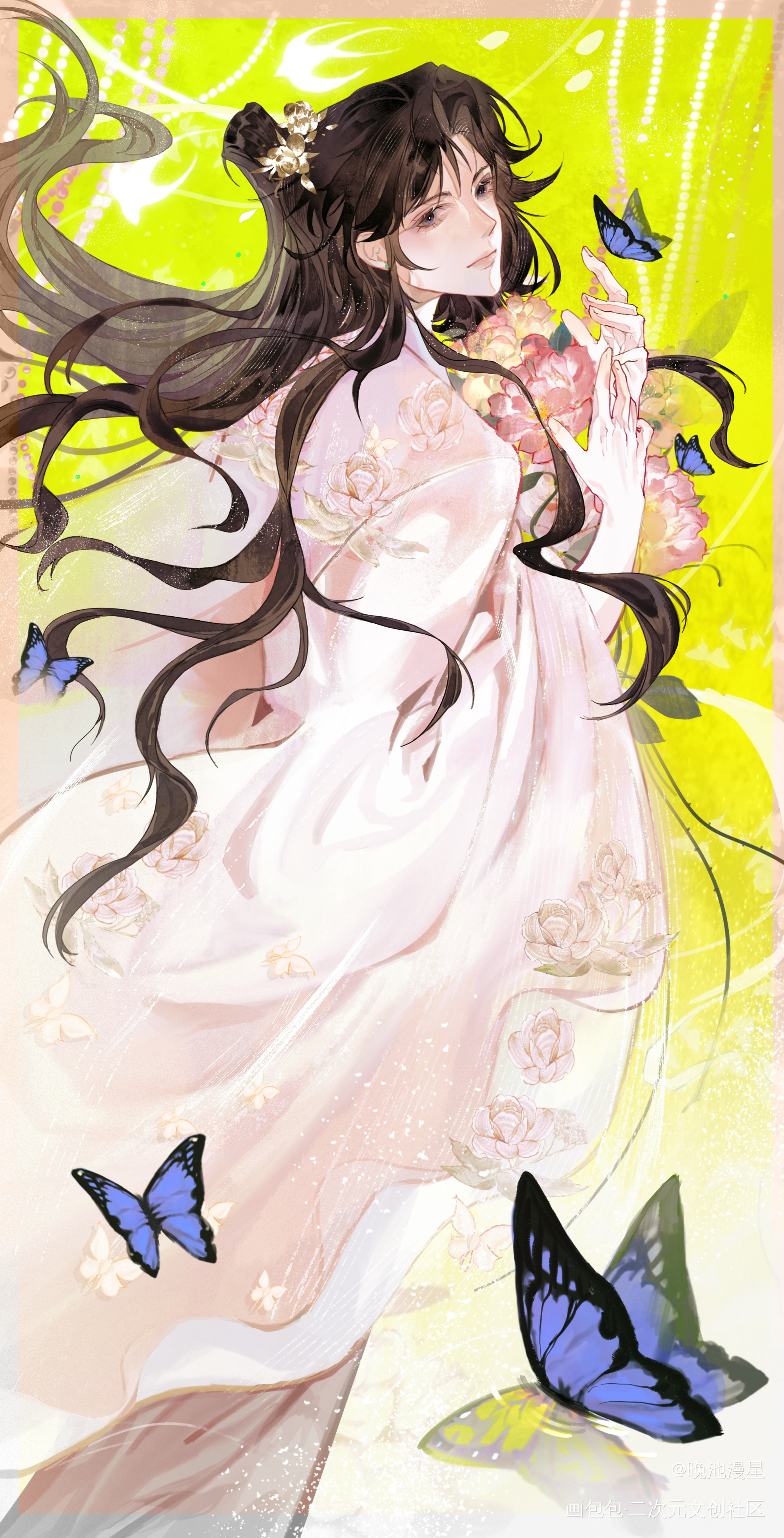 唯有牡丹真国色_188男团黎朔·谁把谁当真绘画作品