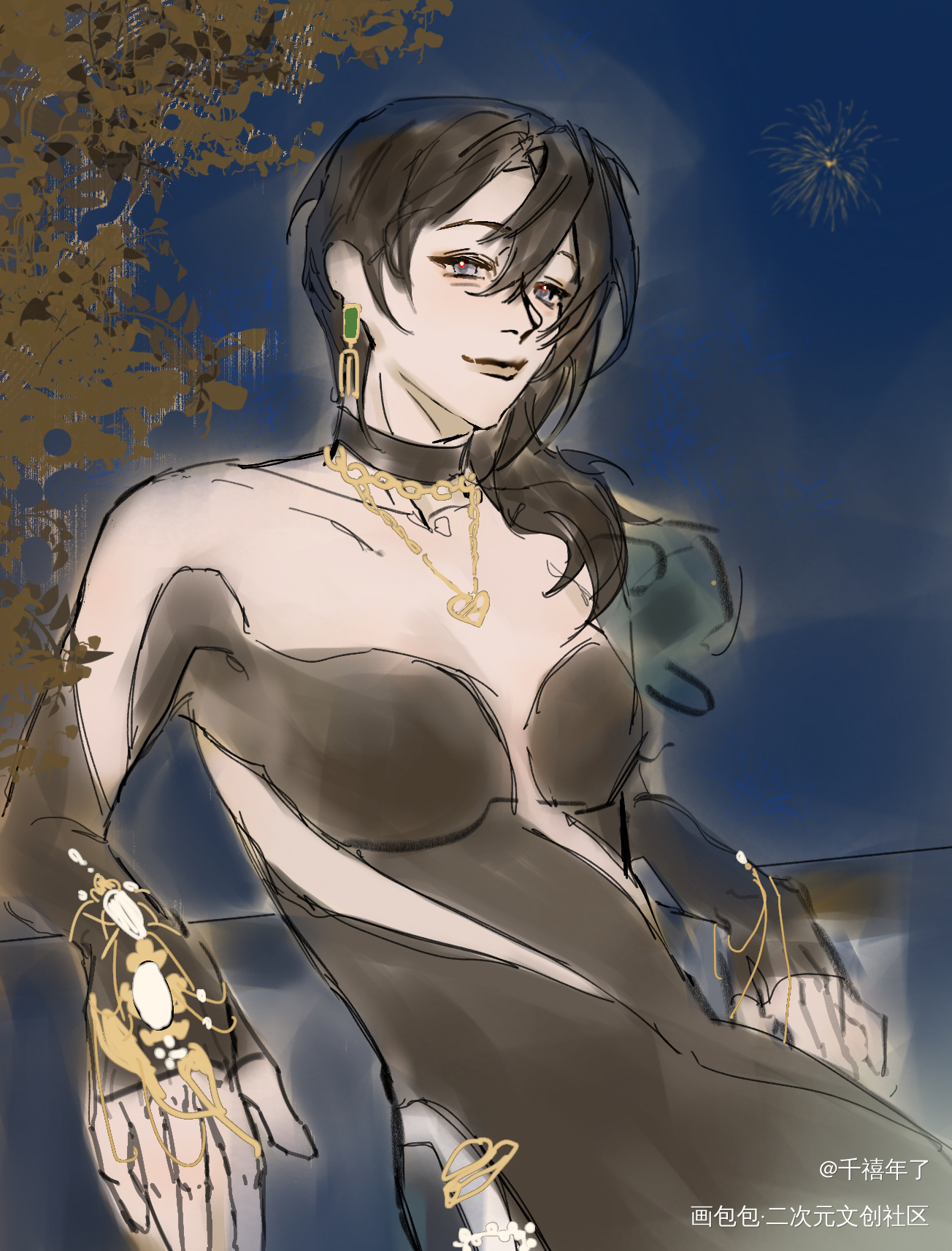 _黛伦无期迷途绘画作品