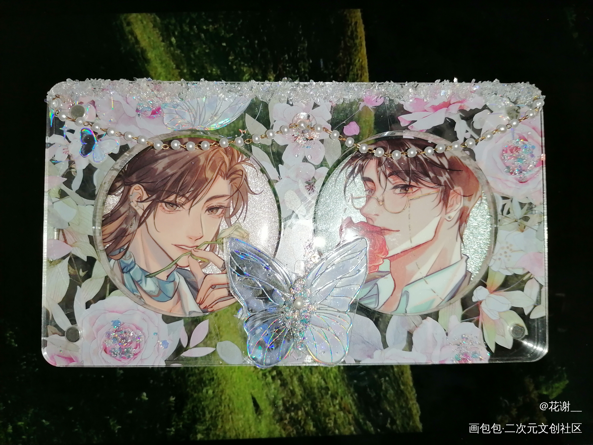 我喜欢极致的绿色，但又刚好适合粉玫瑰_我只喜欢你的人设绘画作品
