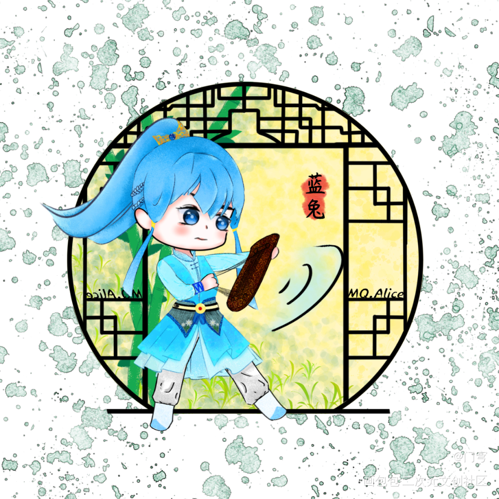 蓝兔②（舞台剧形象）_潮汐剧团虹猫蓝兔七侠传蓝兔虹猫蓝兔七侠传拟人虹猫蓝兔拟人绘画作品