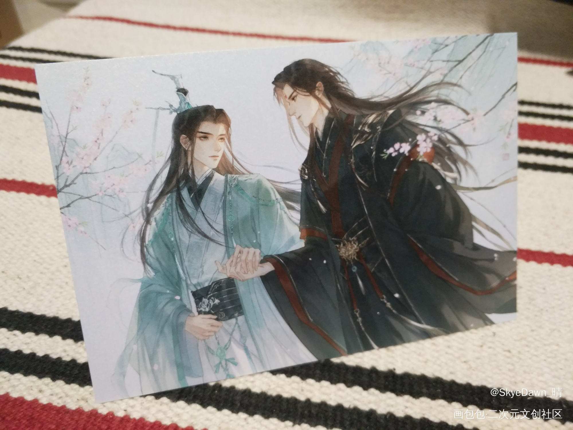 执手_人渣反派自救系统无料返图周边秀洛冰河·人渣反派自救系统沈清秋·人渣反派自救系统绘画作品