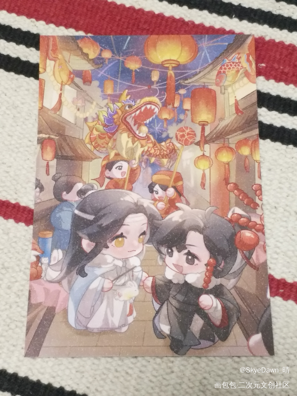 新年_魔道祖师无料返图周边秀蓝忘机·魔道祖师魏无羡·魔道祖师绘画作品