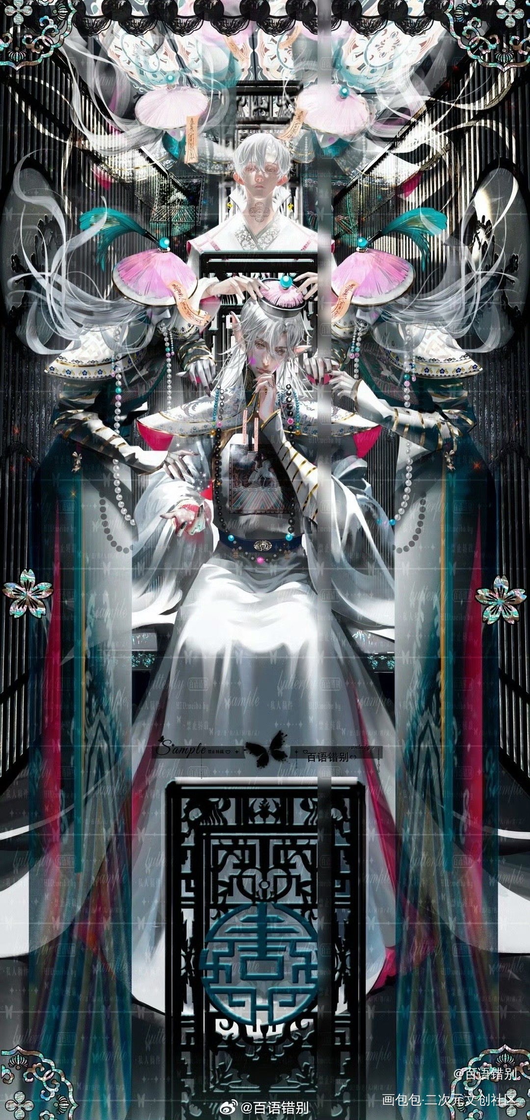 可我还是猜错了，这分明是鬼王吧_僵尸小哥古风人物古风绘画作品