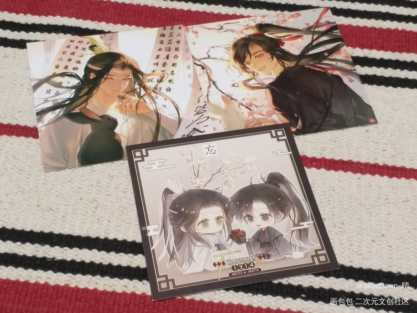 ♡(*´∀｀*)人(*´∀｀*)♡_魔道祖师无料返图周边秀蓝忘机·魔道祖师魏无羡·魔道祖师绘画作品