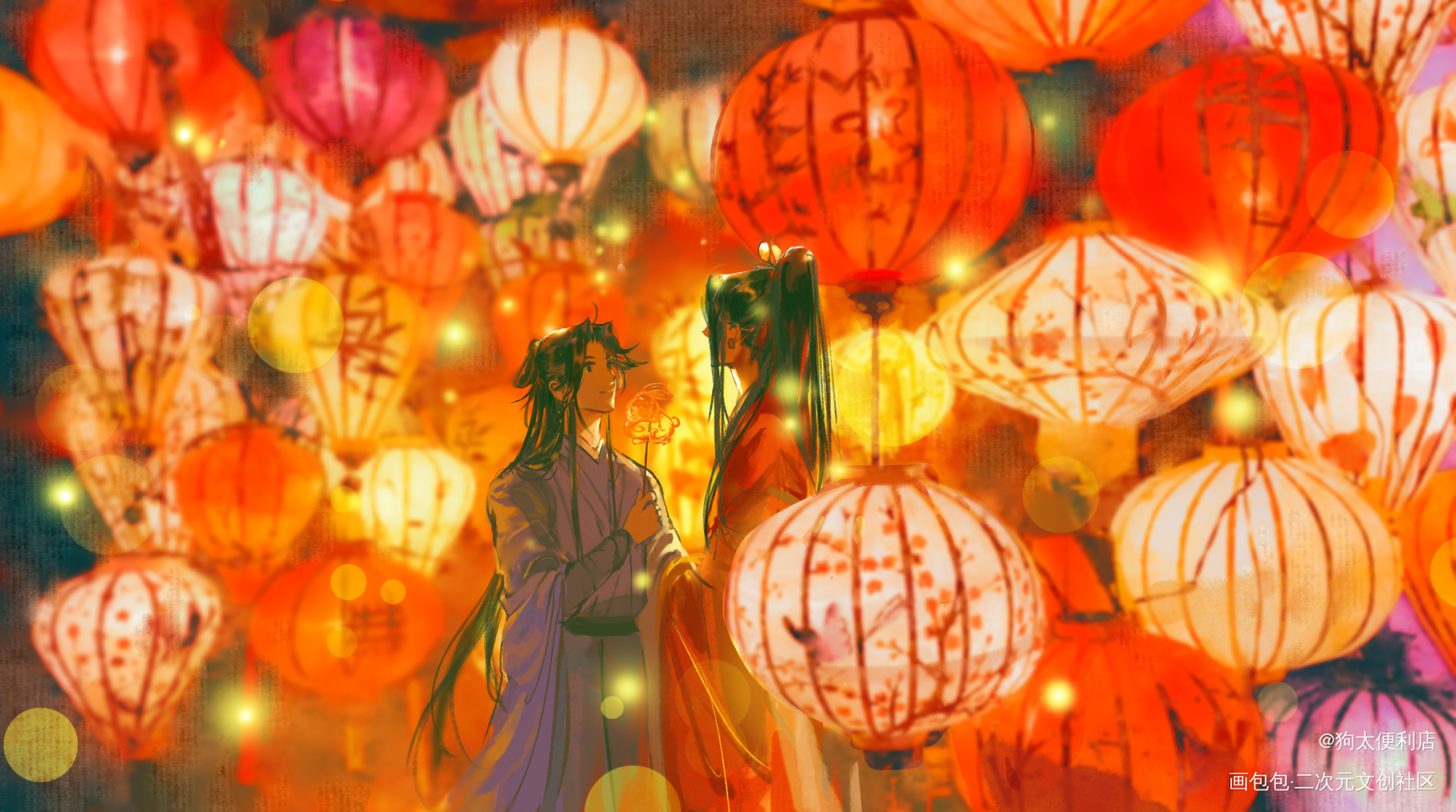 【原创】小鸟神_财神帝江国风古风原创绘画作品