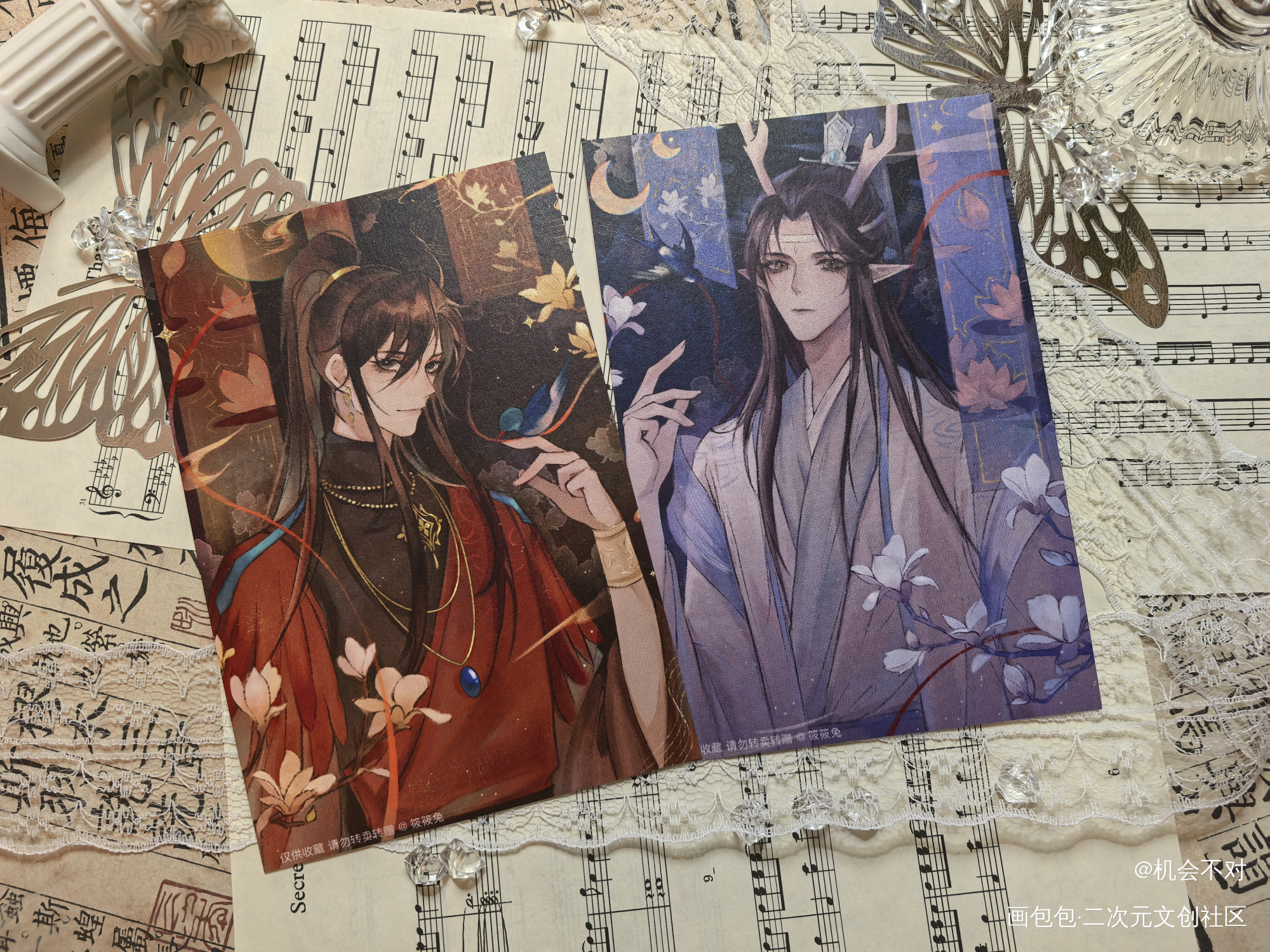 _魔道祖师蓝忘机·魔道祖师魏无羡·魔道祖师绘画作品