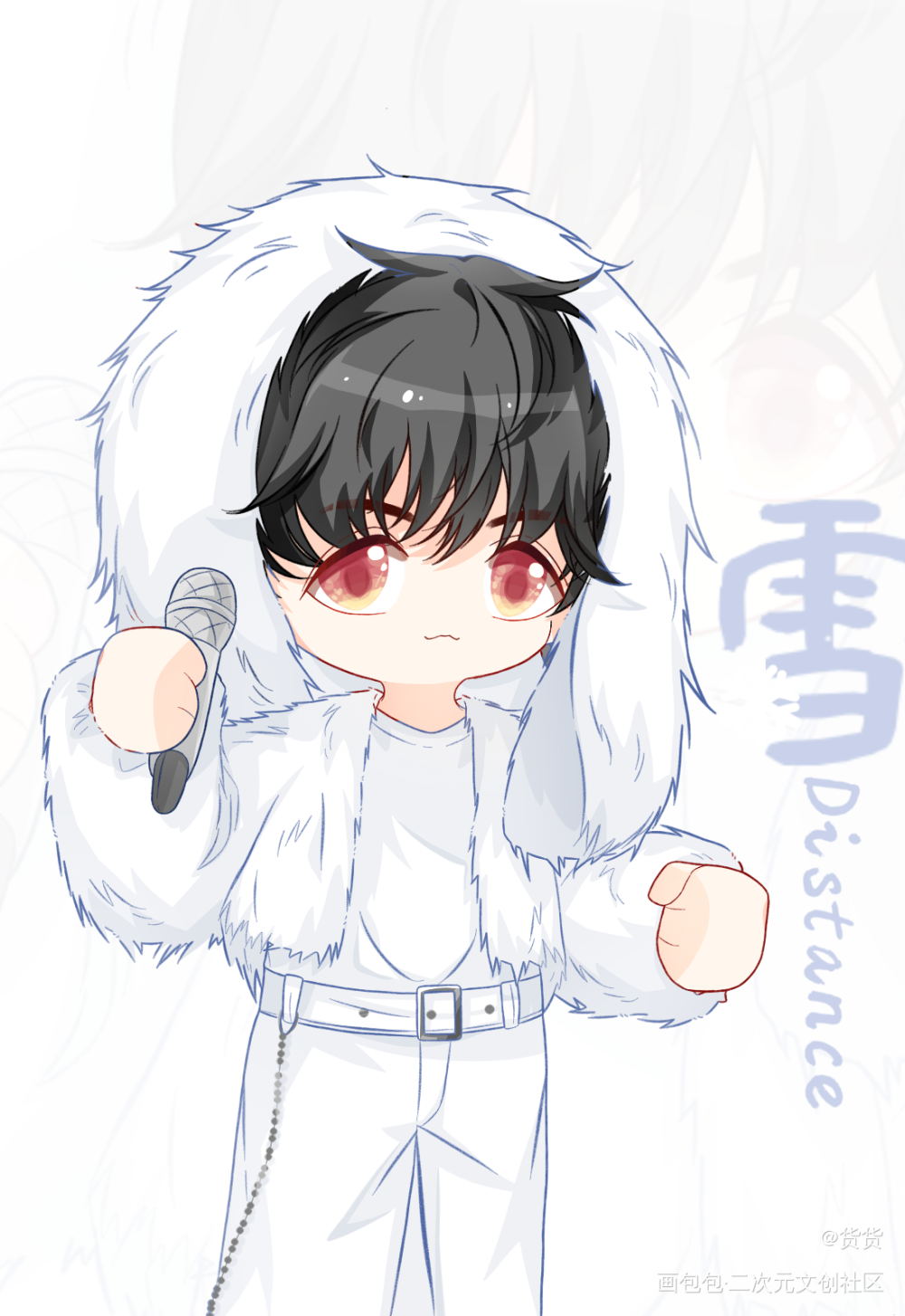 _摸鱼页人物练习Q版绘画作品