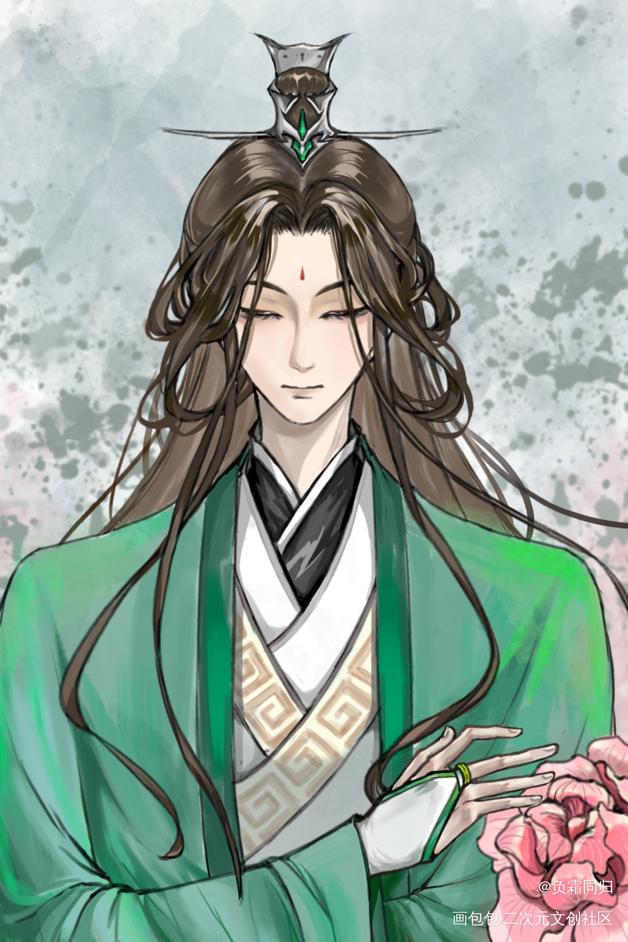 是师尊♥(｡￫v￩｡)♥_人渣反派自救系统冰秋沈清秋·人渣反派自救系统绘画作品