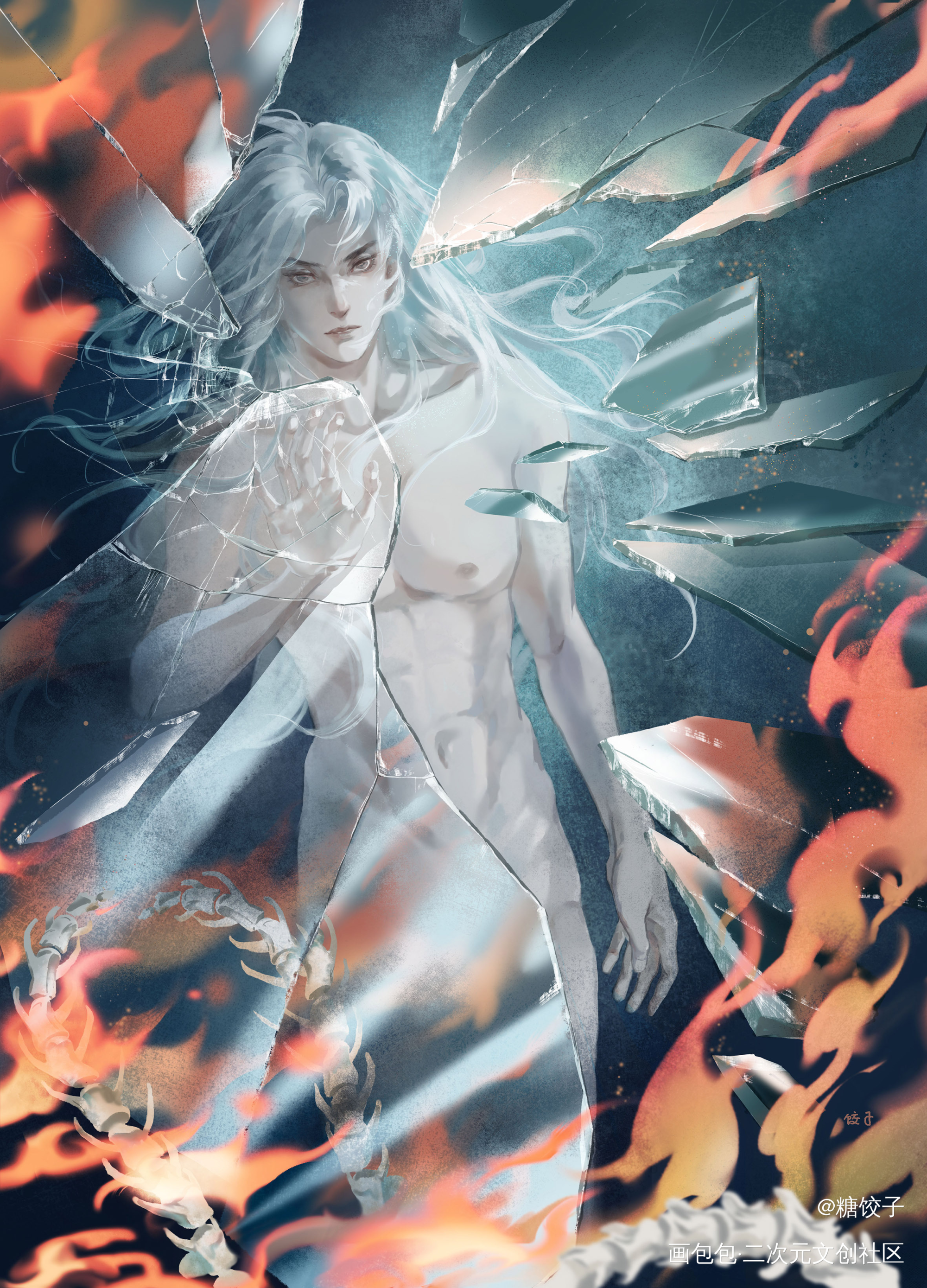 “好久不见，塔维尔。”_我在惊悚游戏里封神摸鱼产物摸鱼页我在无限游戏里封神绘画作品