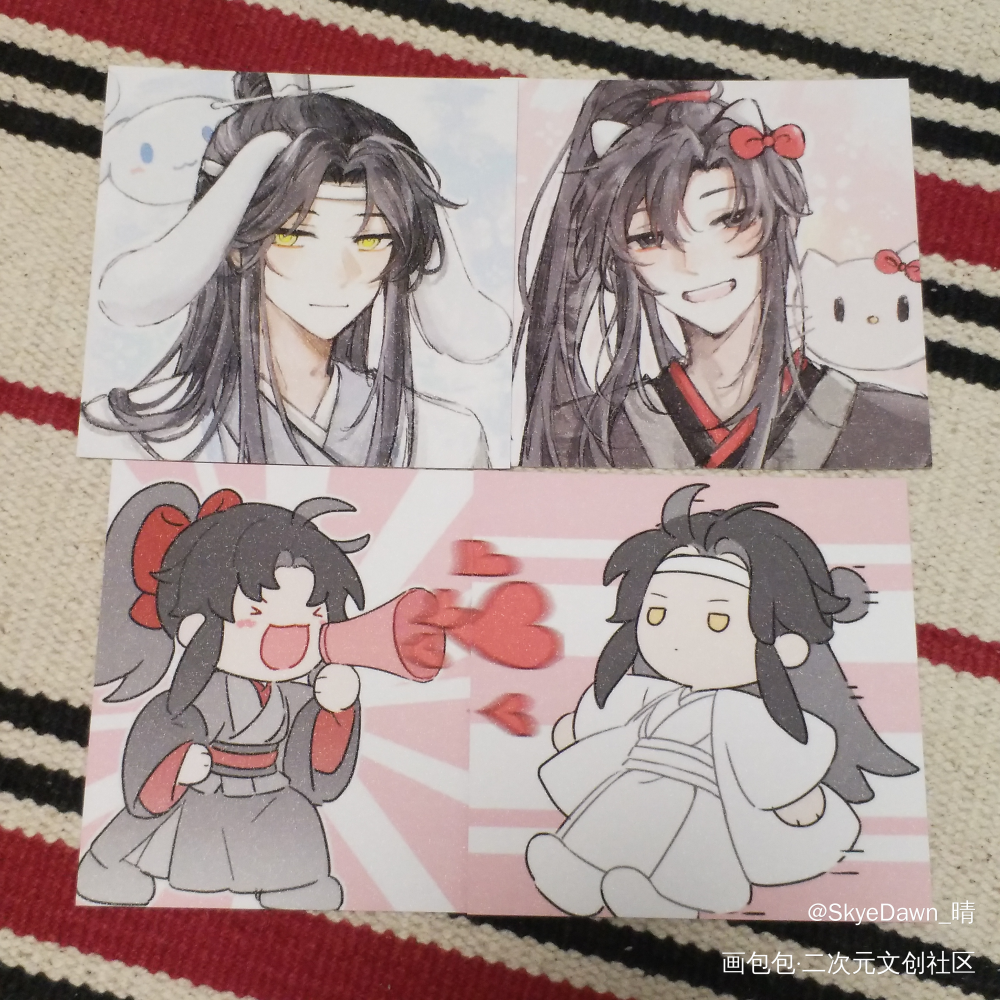 (*￣3￣)╭♡✧ෆ◞◟˃̶̤⌄˂̶̤⋆biub_魔道祖师无料返图周边秀蓝忘机·魔道祖师魏无羡·魔道祖师绘画作品