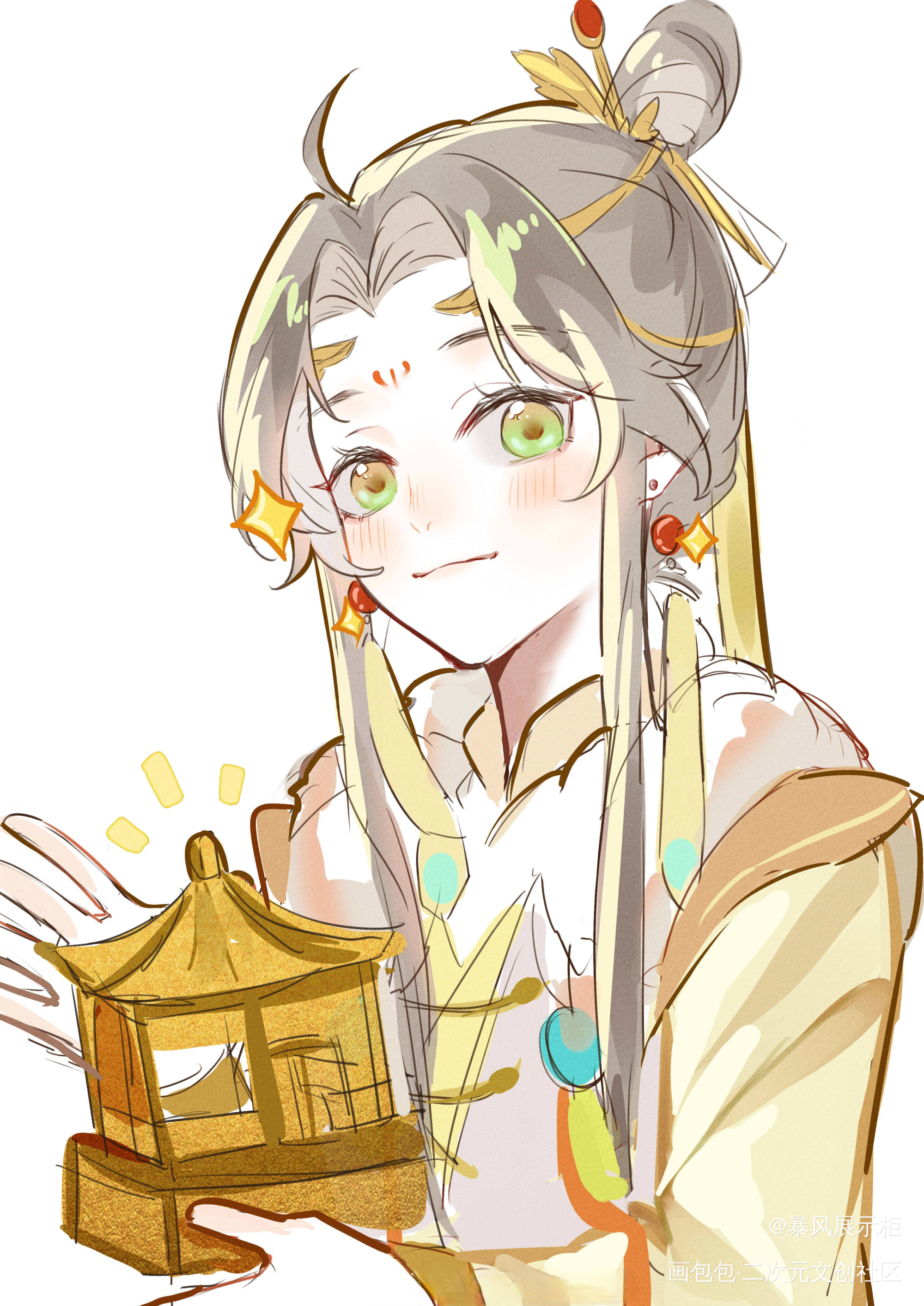 小金屋_天官赐福花城·天官赐福谢怜·天官赐福绘画作品