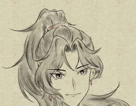 嘻嘻，高马尾才是最具有少年感的发型_绘画作品