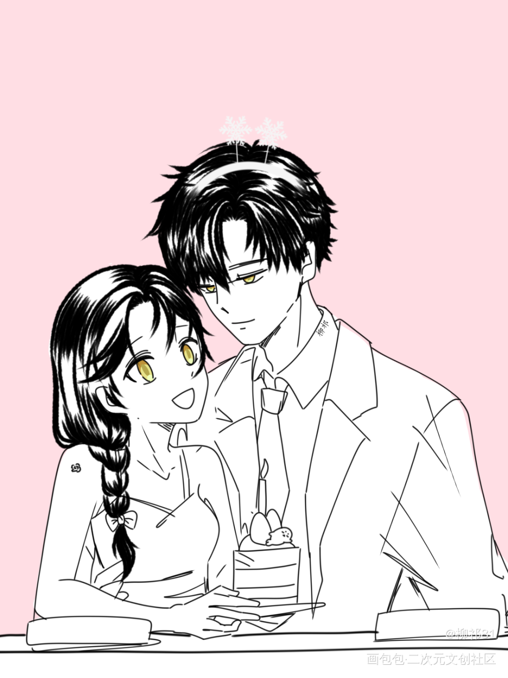黎深🍐生日快乐٩(๑^o^๑)۶_恋与深空恋与深空黎深黎深绘画作品