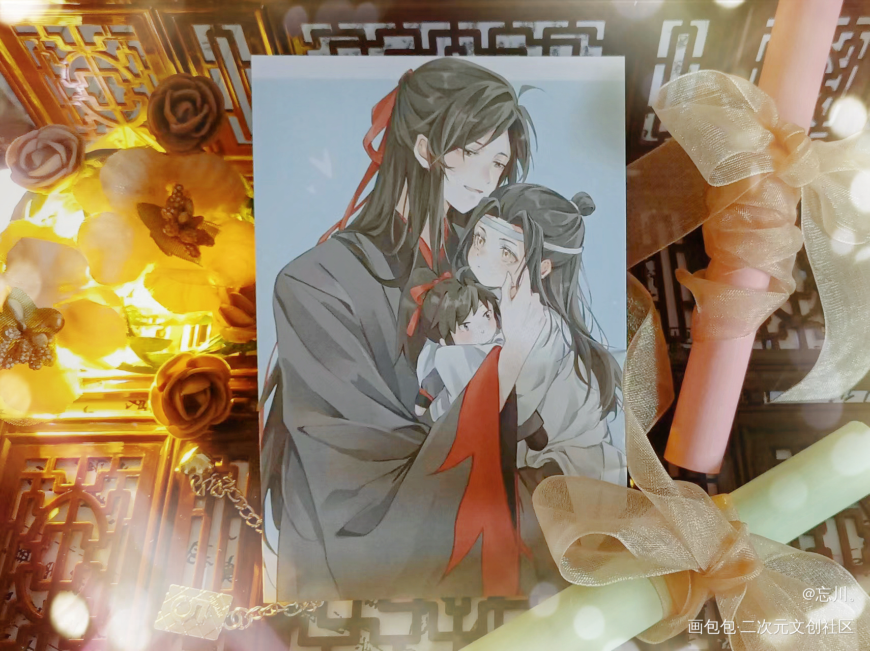 _魔道祖师蓝忘机·魔道祖师魏无羡·魔道祖师绘画作品