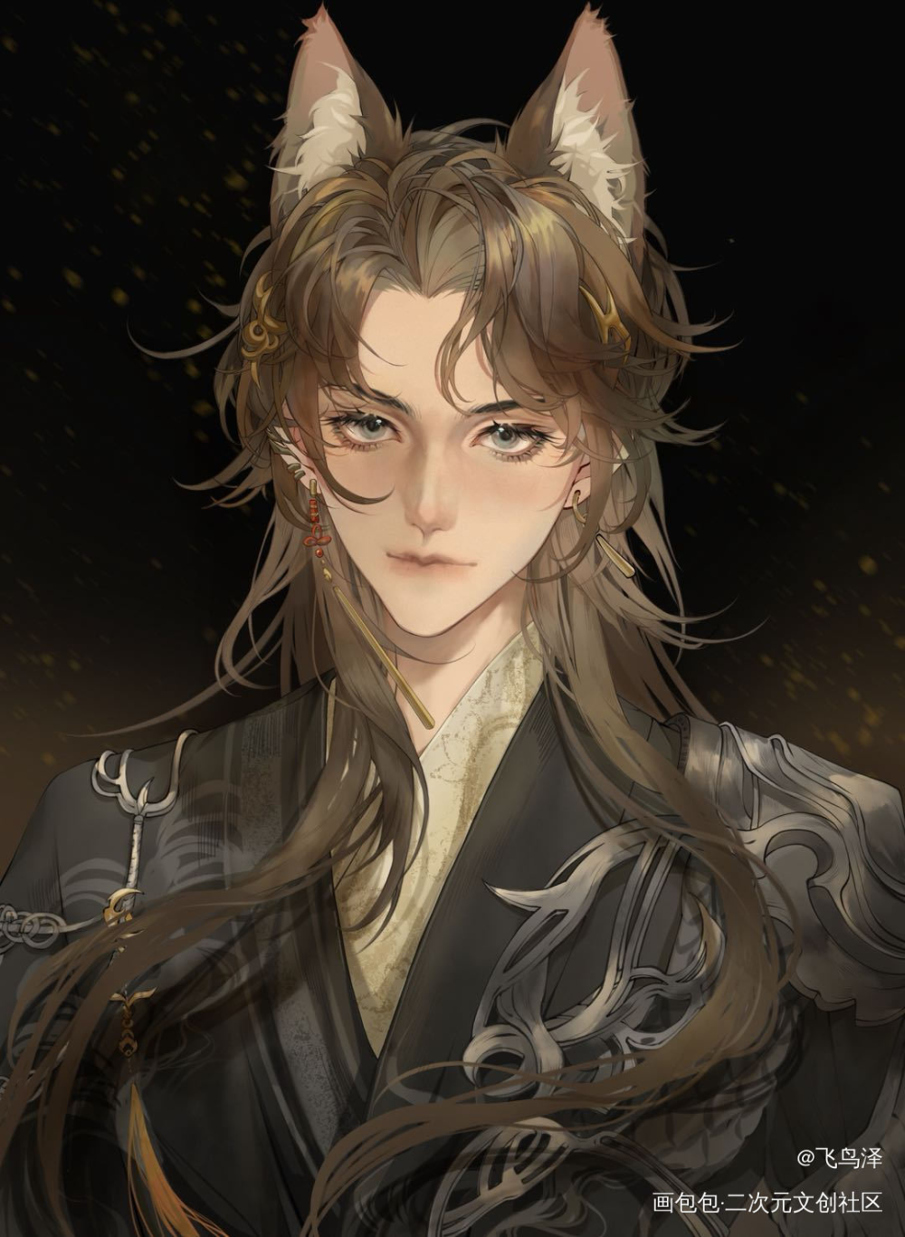 凌统，一款美貌机械小狗_代号鸢凌统绘画作品