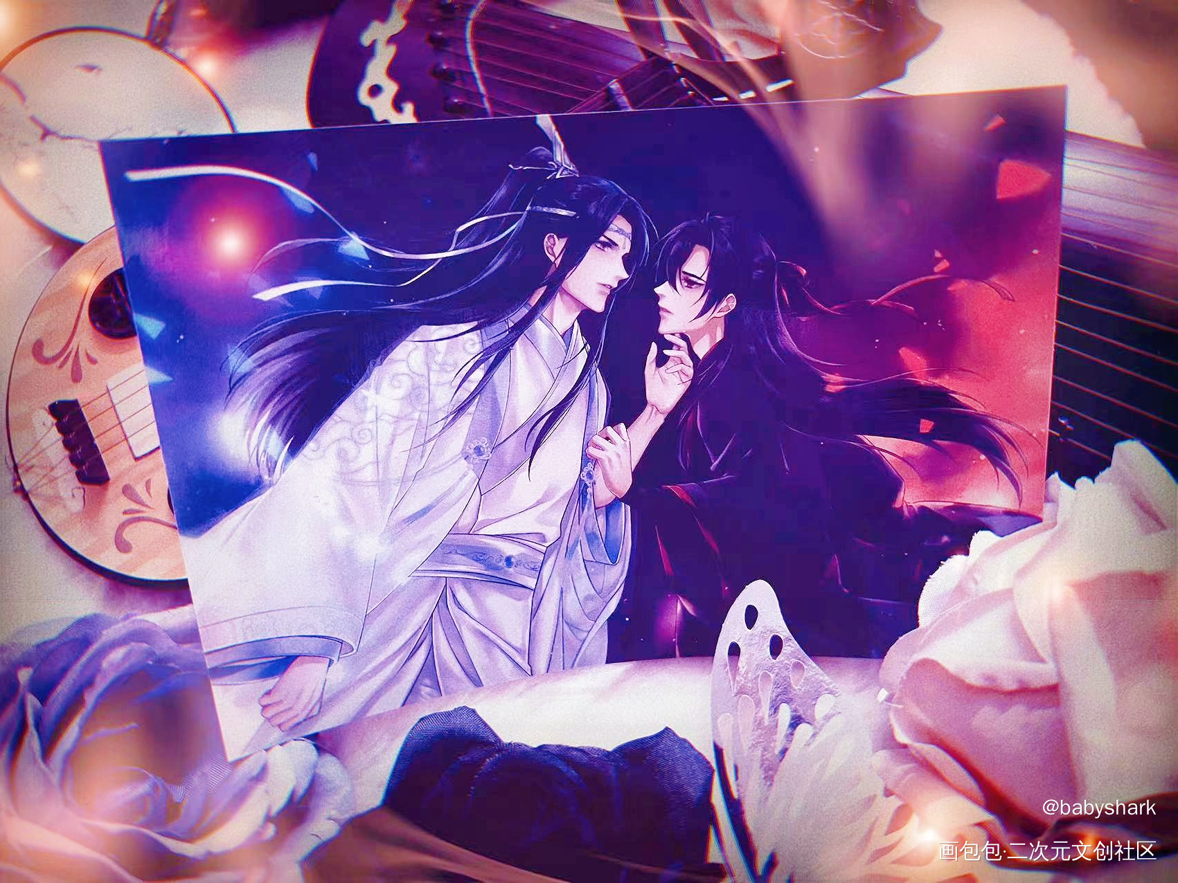 _魔道祖师蓝忘机·魔道祖师魏无羡·魔道祖师绘画作品