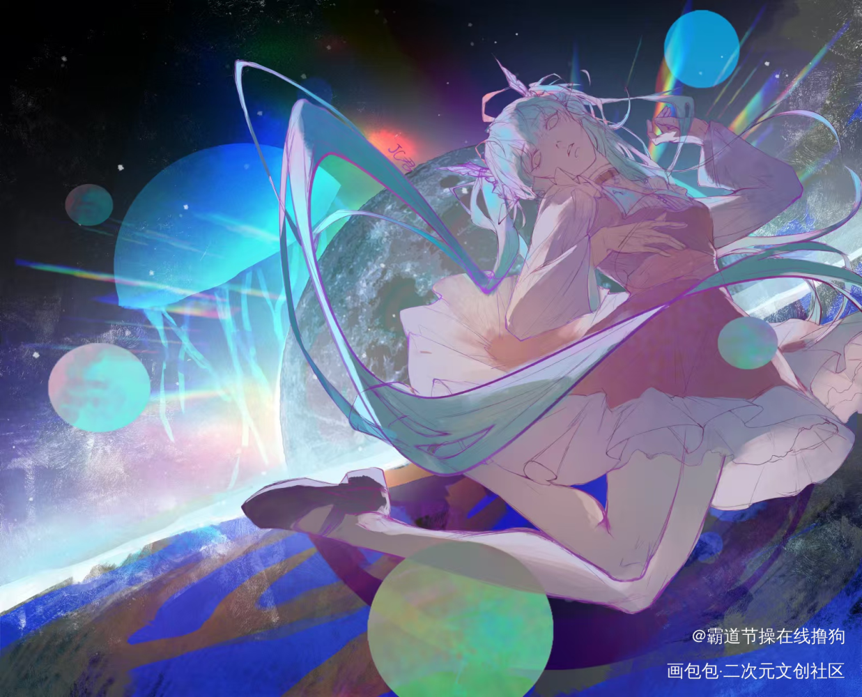 接下来准备细化了_插画摸鱼板绘原创oc绘画作品