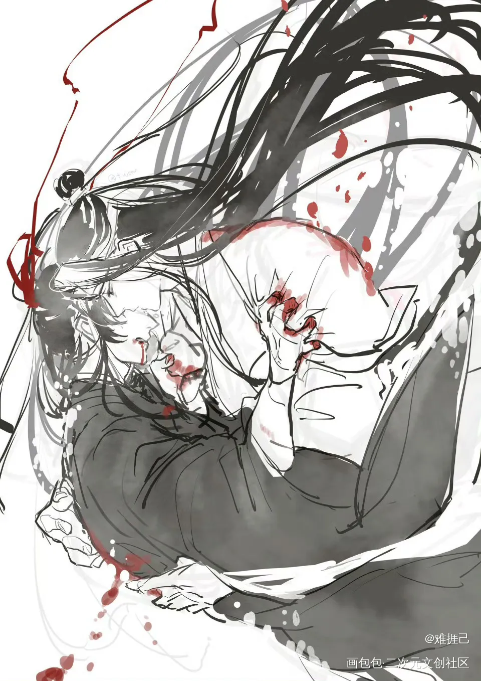 _魔道祖师蓝忘机·魔道祖师魏无羡·魔道祖师绘画作品