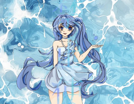 水系oc_绘画作品