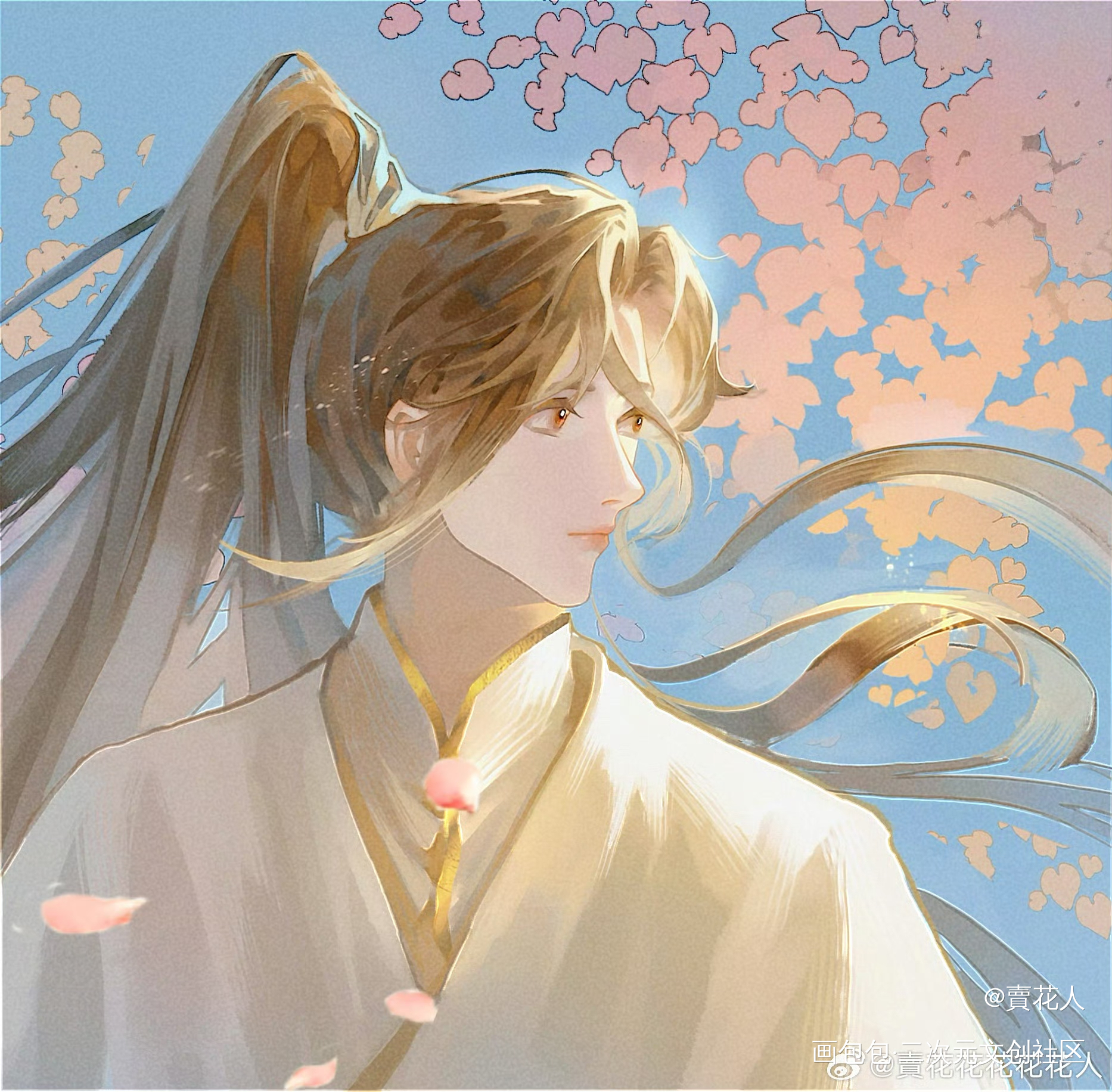 头像✖️1_二哈和他的白猫师尊楚晚宁绘画作品