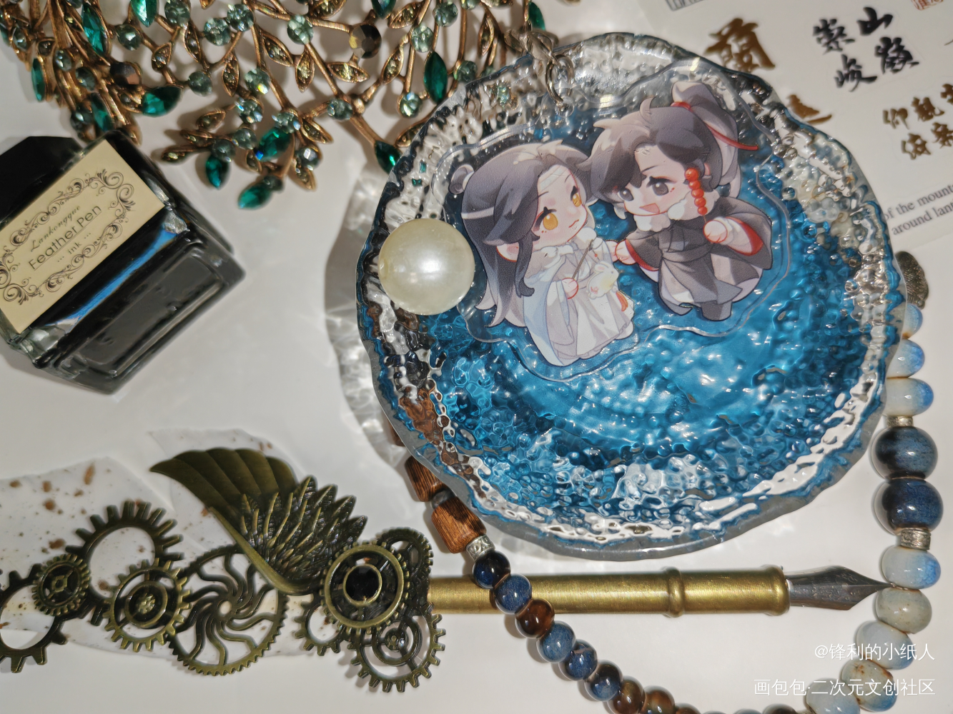 _魔道祖师花城·天官赐福谢怜·天官赐福蓝忘机·魔道祖师魏无羡·魔道祖师绘画作品