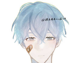 💙🖤💙_绘画作品